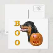 Carte Postale Boo Rottweiler (Devant / Derrière)