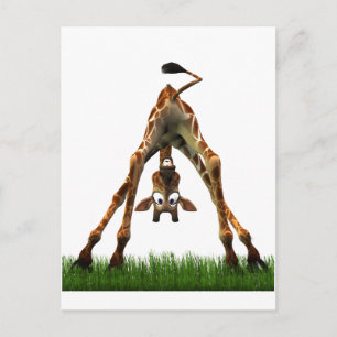 Carte Postale Boo! Says Olympia Giraffe.