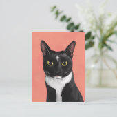 Carte postale Boo the Tuxedo Cat (Debout devant)