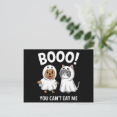 Carte Postale Boo Vous ne pouvez pas me manger Chiens et Chats D (Debout devant)
