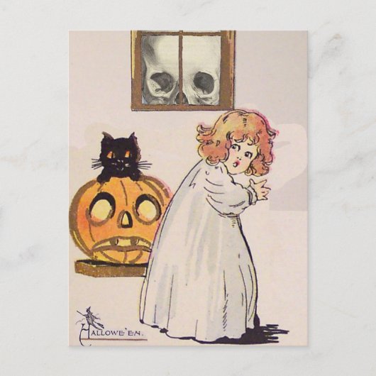 Carte Postale Boogeyman (Carte d'Halloween Vintage) (Devant)