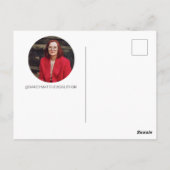 Carte Postale Book Launch Author Promo Photo QR Code (Dos)