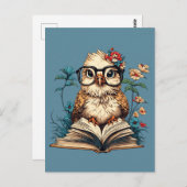 Carte Postale Bookish Bird (Devant / Derrière)
