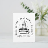 Carte Postale Books et café amoureux club de lecture groupe rése (Debout devant)