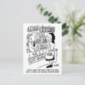 Carte Postale Bookshop Customer asks Shopkeeper a Question (Debout devant)