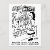 Carte Postale Bookshop Customer asks Shopkeeper a Question (Devant)