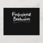 Carte Postale Bookworm I Love Lecture Livres (Devant)