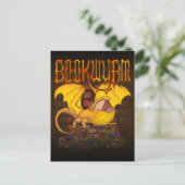 Carte Postale Bookwyrm : The Library Dragon (Debout devant)