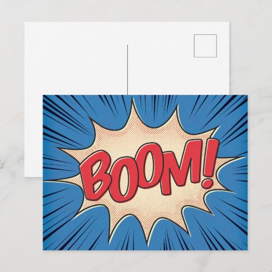 Carte Postale Boom! (Devant / Derrière)