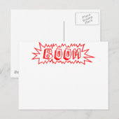 Carte Postale Boom ! (Devant / Derrière)