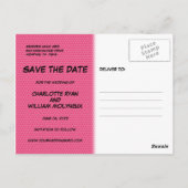 Carte Postale BOOM Enregistrer la date Amusants Cool moderne (Dos)