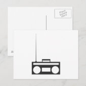 Carte Postale Boombox (Devant / Derrière)