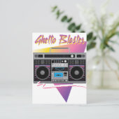 Carte Postale Boombox en forme de ghetto (Debout devant)