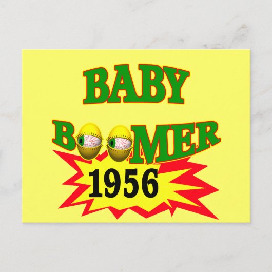 Carte Postale Boomer bébé 1956 (Devant)