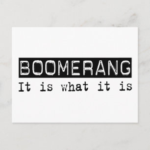 Carte Postale Boomerang C'Est