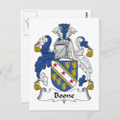 Carte Postale Boone Family Crest (Devant / Derrière)