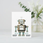 Carte Postale Boop Beep Toy Robot Postcard (lt) (Debout devant)