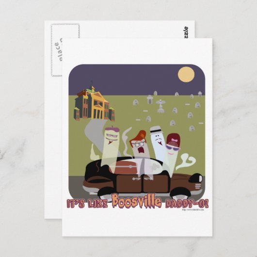 Carte Postale BoosVille Halloween (Devant / Derrière)