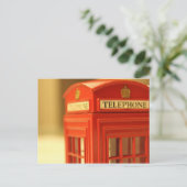Carte Postale Booth de téléphone rouge (Debout devant)