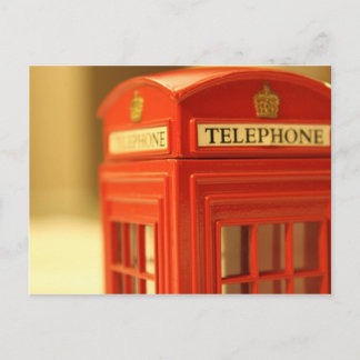 Carte Postale Booth de téléphone rouge