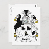 Carte Postale Booth Family Crest (Devant / Derrière)