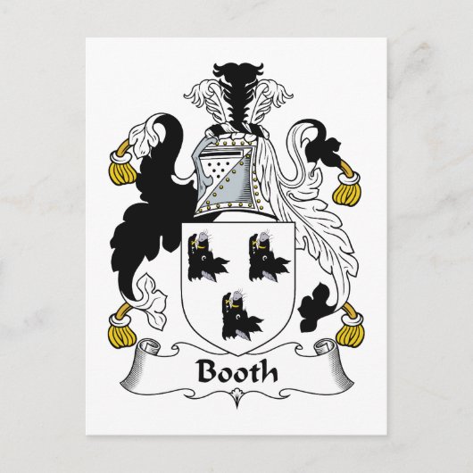Carte Postale Booth Family Crest (Devant)