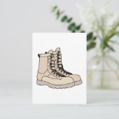 Carte Postale Boots de combat (Debout devant)