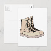Carte Postale Boots de combat (Devant / Derrière)