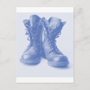 CARTE POSTALE BOOTS DE COMBAT