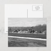 Carte Postale Boouse Row hiver b/w (Devant / Derrière)