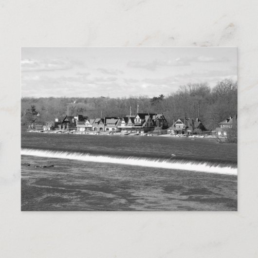 Carte Postale Boouse Row hiver b/w (Devant)