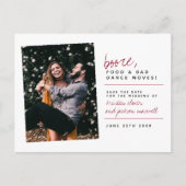 Carte Postale Booze Bourgogne nourriture et mauvaise danse se dé (Devant)