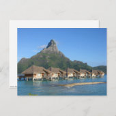Carte Postale Bora Bora Huts (Devant / Derrière)