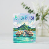 Carte Postale Bora Bora Polynésie française (Debout devant)