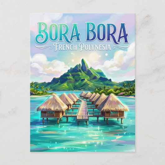 Carte Postale Bora Bora Polynésie française (Devant)
