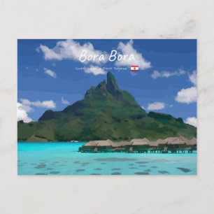 Carte Postale Bora Bora, Polynésie française - Resort de plage