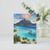 Carte Postale Bora Bora Travel (Debout devant)