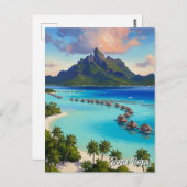 Carte Postale Bora Bora Travel (Devant / Derrière)