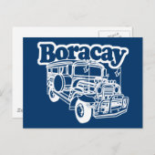 Carte Postale Boracay Jeepney (Devant / Derrière)