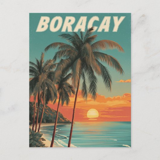 Carte Postale Boracay vintage (Devant)
