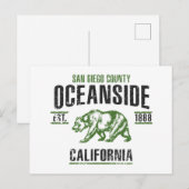 Carte Postale Bord de mer (Devant / Derrière)