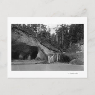 Carte Postale Bord de mer, cascade de l'Oregon près de Hug Point