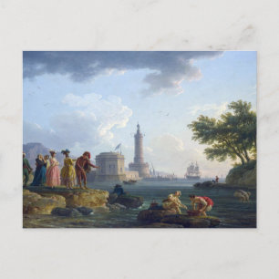 Carte Postale Bord de mer vintage 1776