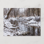 Carte Postale Bord de rivière enneigé (Devant)