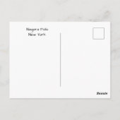 Carte Postale Bord des chutes du Niagara (Dos)