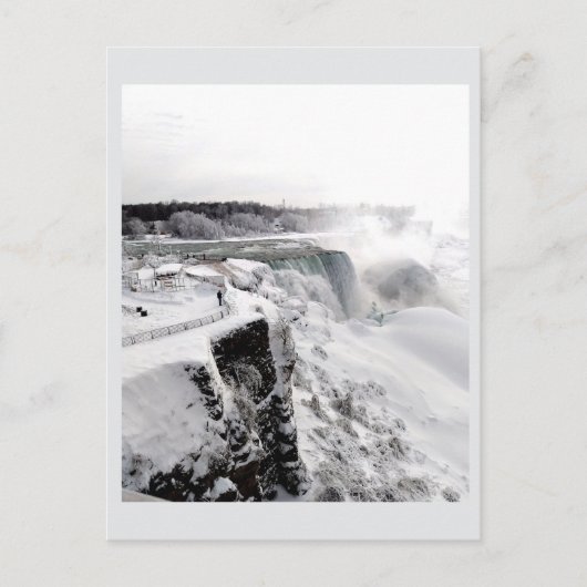 Carte Postale Bord des chutes du Niagara (Devant)