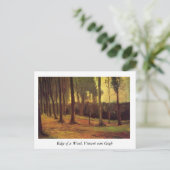 Carte Postale Bord d'un bois, Vincent van Gogh. (Debout devant)