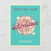 Carte Postale Bordeaux City France Retro Vintage (Devant)