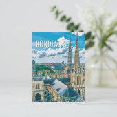 Carte Postale Bordeaux Photo Vintage  (Debout devant)