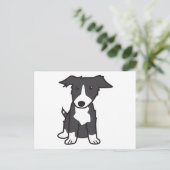 Carte Postale Border Collie Dog Cartoon (Debout devant)